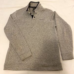 Eddie Bauer Grey Pullover Snap Sweater